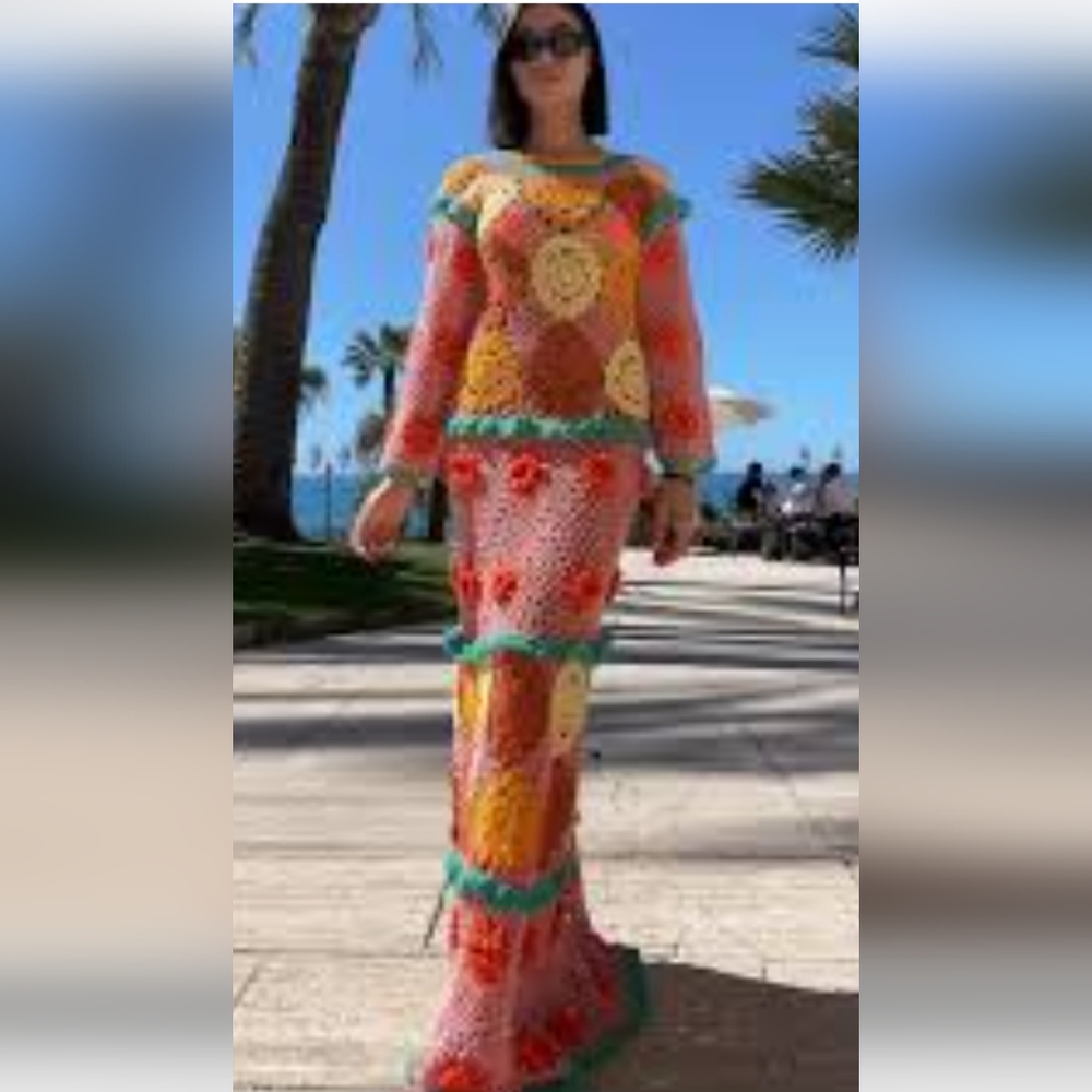 CeliaB Crochet Maxi Dress